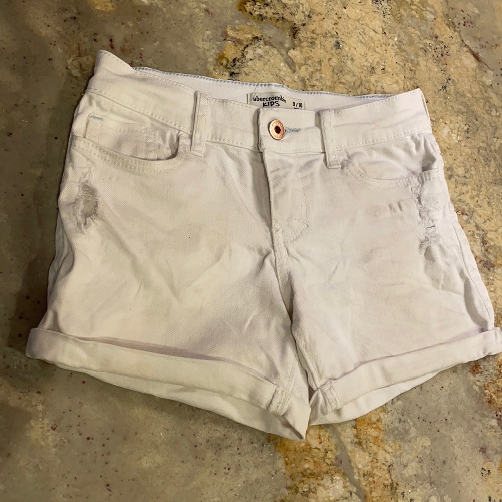 Abercrombie White Kids Shorts